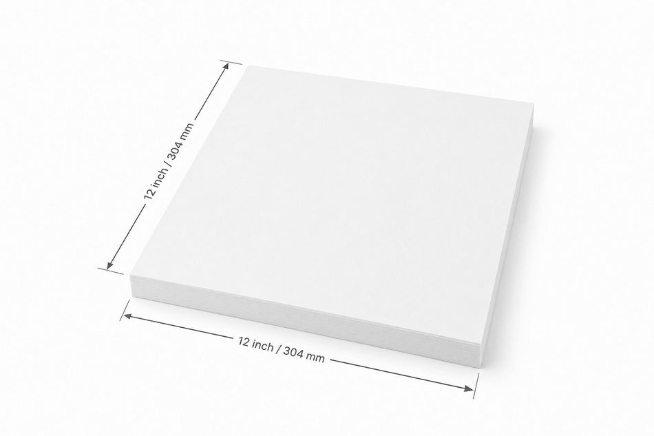 Pre-cut 2.0 Oz Tear Away Stabilizer Embroidery Backing  12" x 12" 100 Sheets for 5x7  10x10 Embroidery Hoops