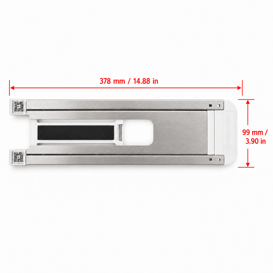 Cadre magnétique de broderie 3.9″×12.8″ (100×320 mm) pour machines à broder Brother